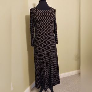 Tianello - Steve Barraz Olive/Black Print Dress
